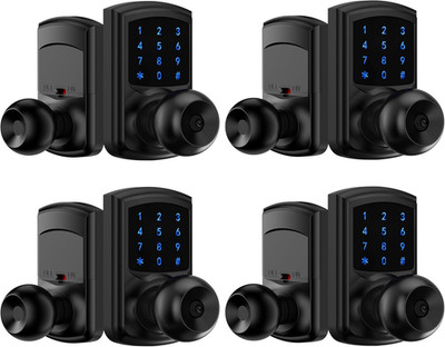 Keyless Entry Door Lock, Keypad Door Knob with Handle, Smart Locks for Front Doo