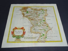 Antique map of Derbyshire by Robert Morden 1753