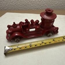 1930's Hubley Cast Iron Arcade Fire Engine/Pumper Truck Vintage See Pics 5