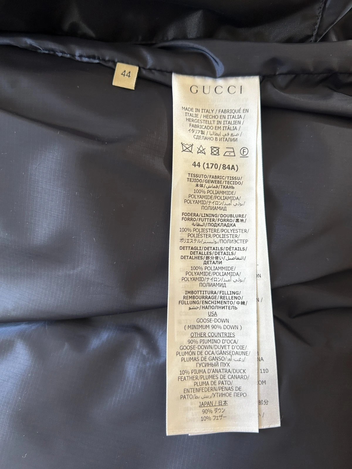 NWT Gucci x adidas Down Puffer Jacket – Navy (Style 713712 ZALUJ 4210) image 12