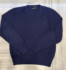 Vintage Christian Dior Monsieur Adult Men's V Neck Sweater Sz Large MADE IN USA