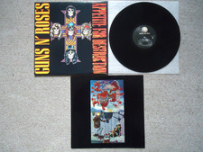 Guns N Roses Appetite For Destruction LP 1st US Press 1987 VINYL EX / COVER VG 