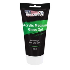 U.S. Art Supply Gel Medium Gloss Acrylic Medium, 200ml Tube