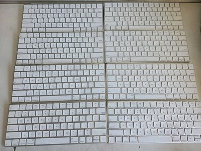   Lot Of 8   Apple Original Magic Keyboard Model A1644 Silver & White