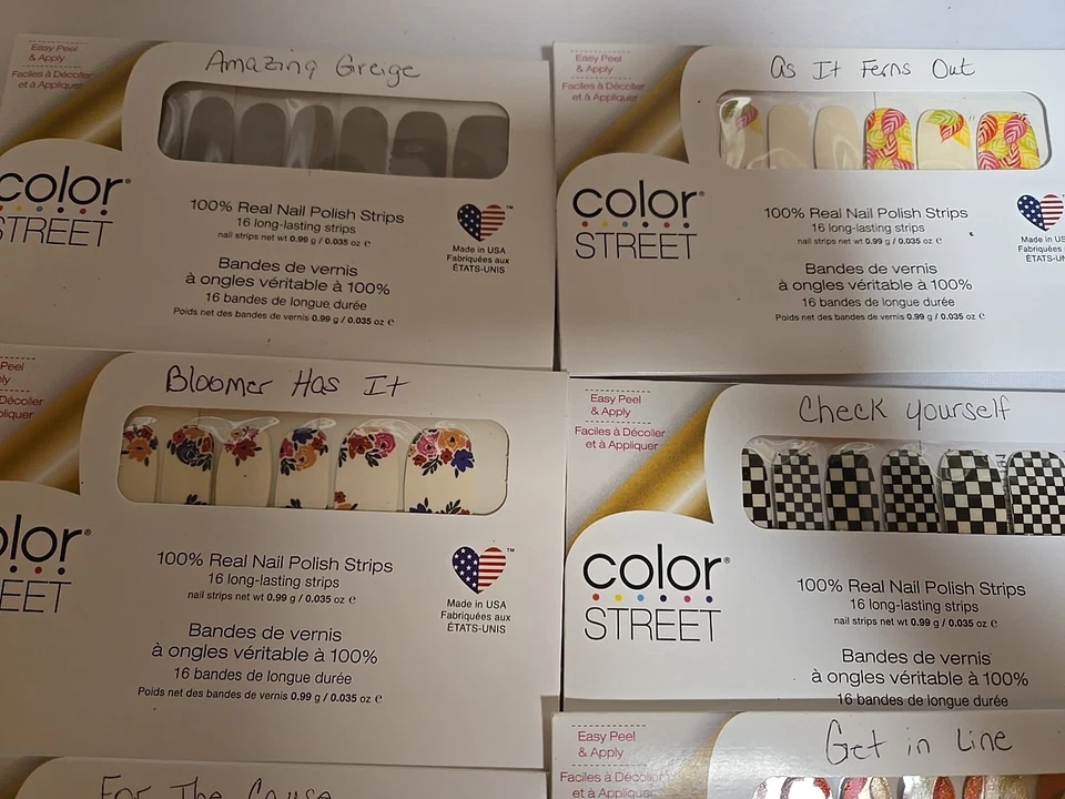 Tiras de uñas Bulk Color Street 29 PKG NUEVAS DE STOCK DESCONTINUADAS solo 3 duplicados Foto 2 de 4