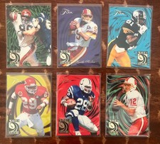 1994 FLAIR FOOTBALL WAVE OF THE FUTURE 6 ROOKIE CARD SET Marshall Faulk, Dilfer