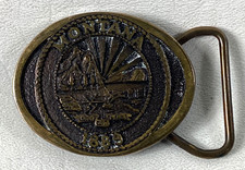 Montana Statehood 1889 Belt Buckle Registered Collection Heritage Bronze