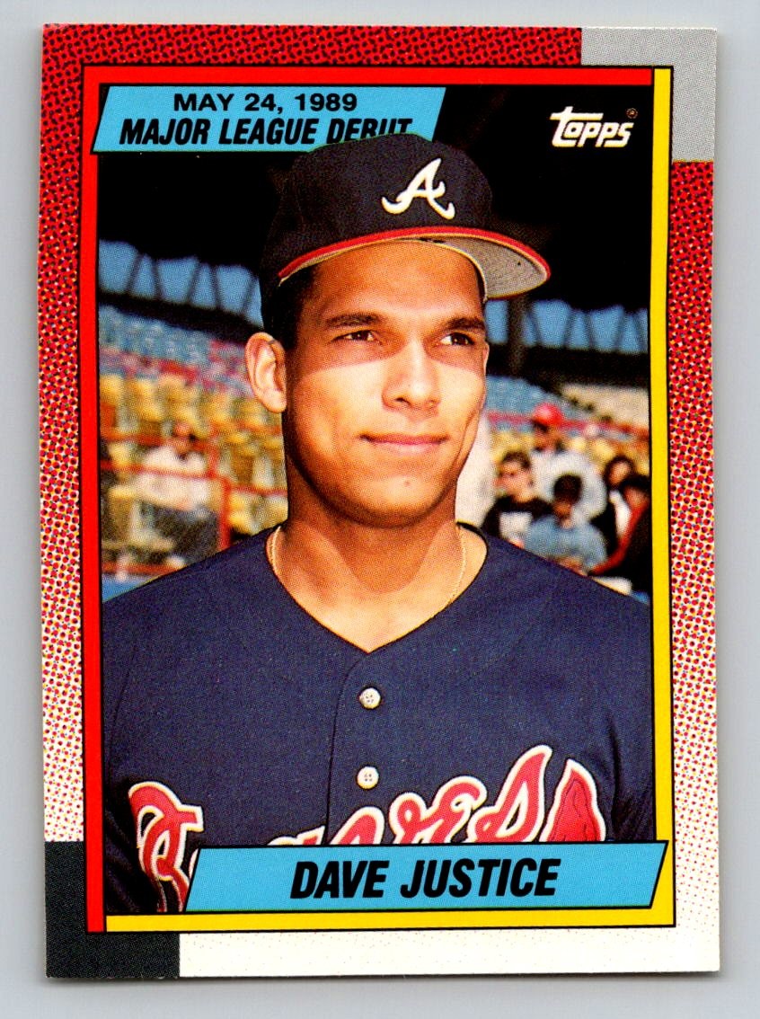 1990 Topps Major League Debut 1989 #65 Dave Justice