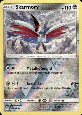 skarmory pokemon card value Pokemon Reverse Holo Skarmory SM Base Set 88/149 LP