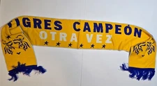 TIGRES DE LA UANL MEN'S SCARF/BUFANDA  "LOS TIGRES"     MEXICO SOCCER LIGA MX