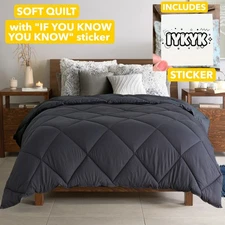Kasentex All Season Comforter with If You Know You Know IYKYK Sticker