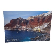 Santorini Greece Postcard Amoudi Bay Oia Greek Islands Travel Souvenir