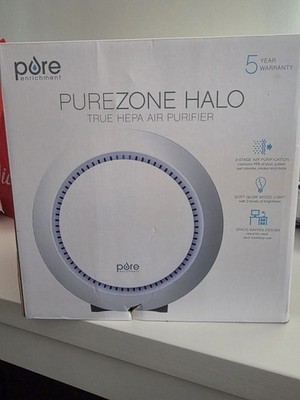 Pure Enrichment PureZone Halo True HEPA Air Purifier with 2-Stage Filtration