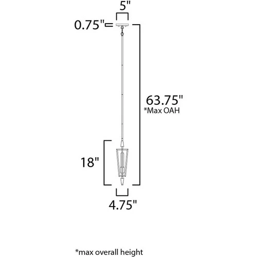 Maxim Lighting 11653BKSBR Wings Pendant Black/Satin Brass - Picture 4 of 5