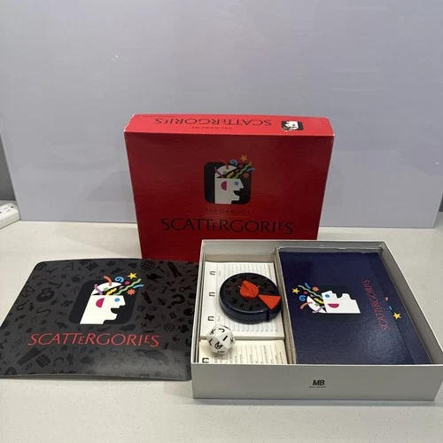 Scattergories Board Game Vintage Milton Bradley Open Box COMPLETE Tested