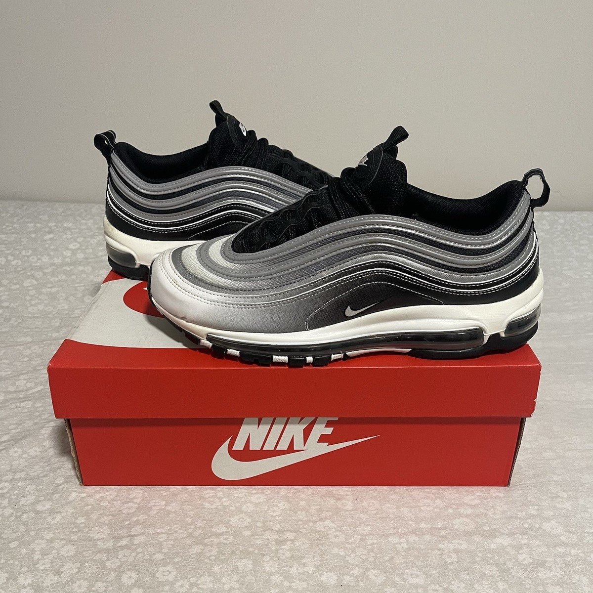 Nike Air Max 97 Gradient Fade Reflective Silver Mens Size 