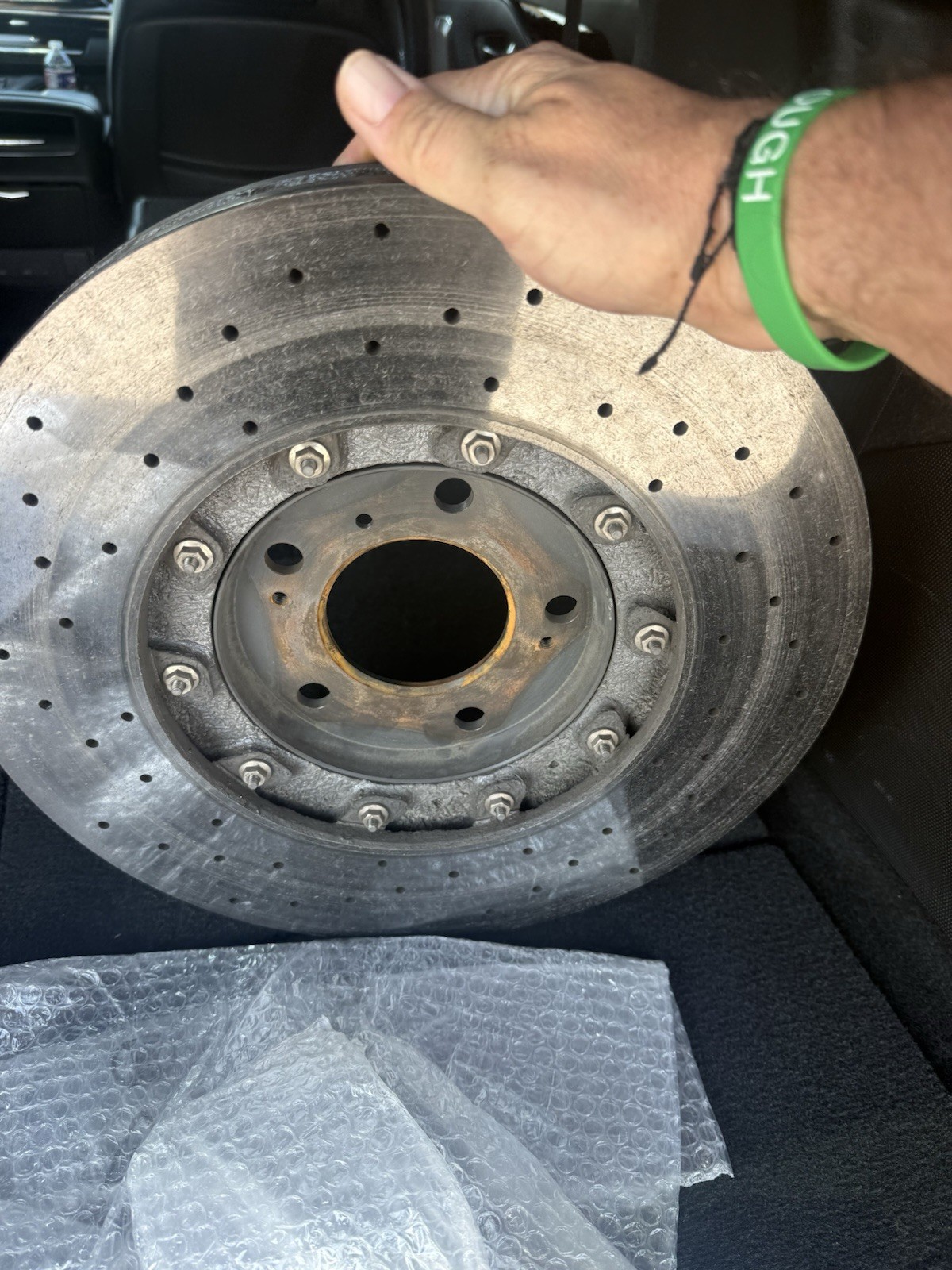 Rear Right Carbon Ceramic Disc Brake Rotor 4M0615602A OEM Lamborghini Urus