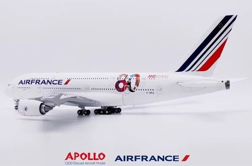 Air France A380 Reg: F-HPJI "80th Years Anniv." Apollo 1:200 Diecast A242015 - Picture 7 of 12