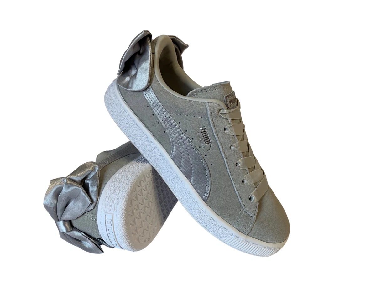 Puma Suede Childrens Trainers ZV 3 styles Green Grey Pink RRP 40 Now Sale Price