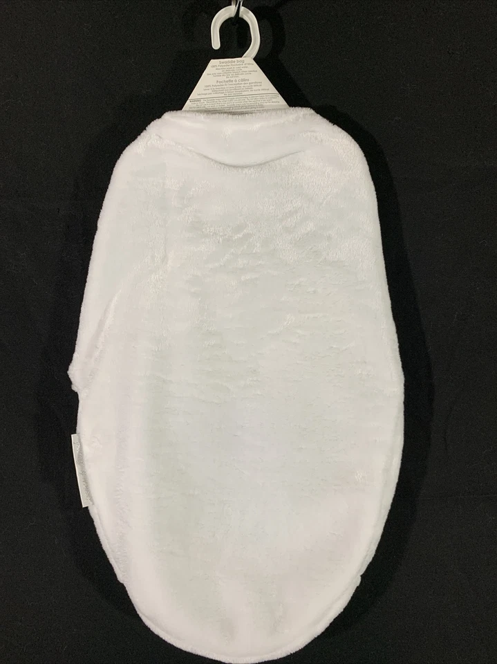 NUEVO CON ETIQUETAS Mantas y Más Allá Blanco Bolsa de Envoltura Manta Bautizo Bebé Bebé Foto 2 de 4