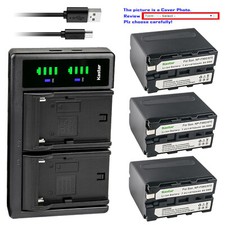 Kastar NP-F970 Battery LTD2 USB Charger for Sony NP-F970 Pro NP-F980 NP-F980 Pro