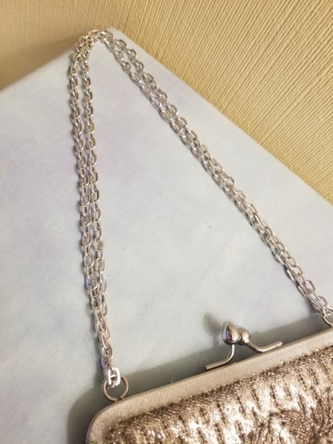Vintage Bead & Pearl Clutch Or Shoulder Purse, Silver Handmade, Hong Kong GUC - Picture 5 of 14