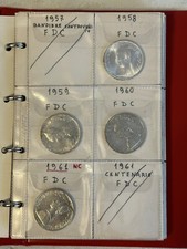 Collezione Moneta 500 Lire Argento Caravelle FDC e FS Album Dal 1958 al 1997