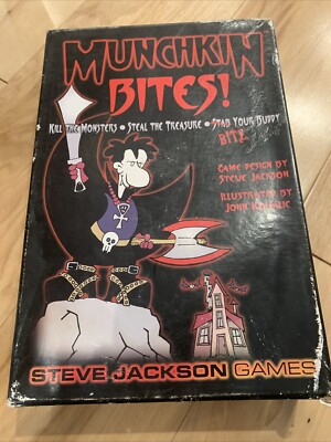 MUNCHKIN BITES Card Expansion (Steve Jackson Games) -- Complete In Box