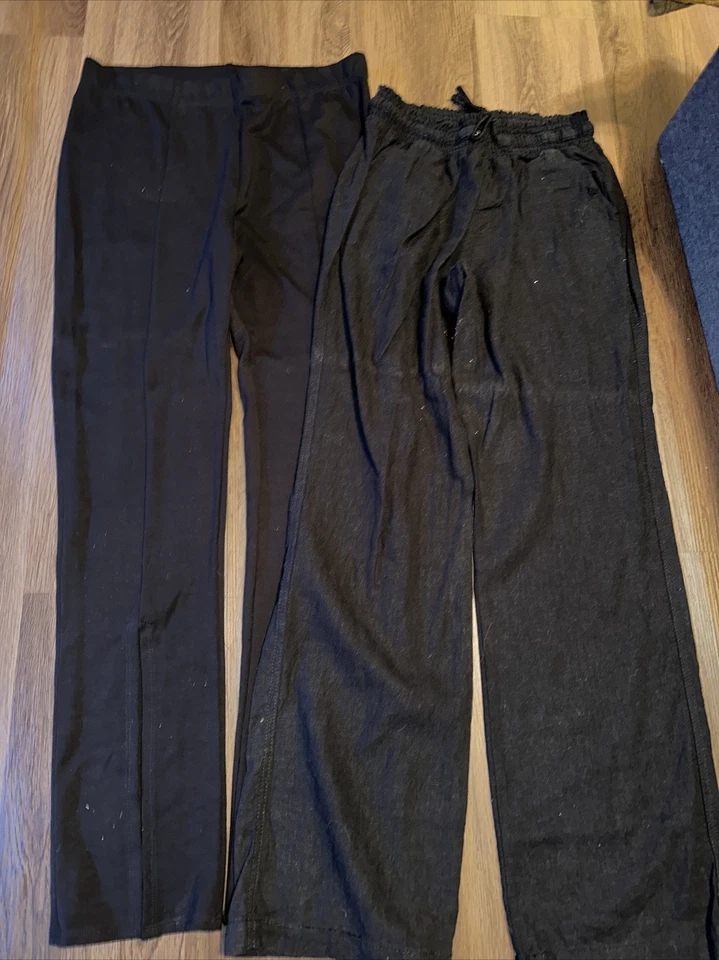 Лот из 2 размера большой леггинсы женщины, смесь брендов, твердый черный, смесь узор брюки - Изображение 2 из 4