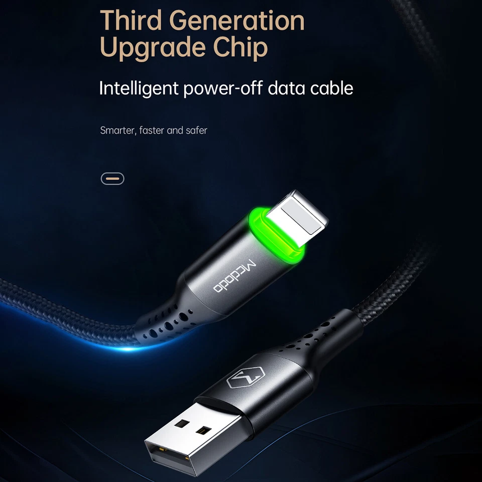 Mcdodo Fast Charger USB Charging Cable for iPhone 14 13 12 11 Pro Max XR 8 iPad - Image 4 of 4