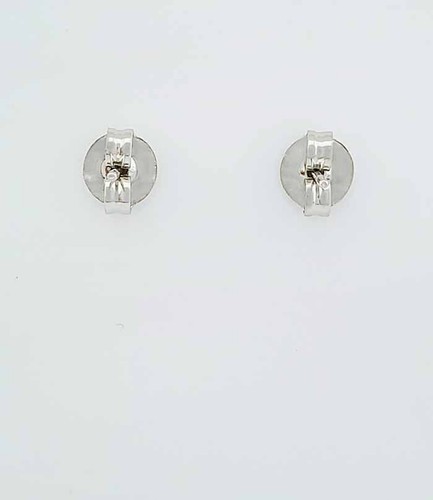 LAB CREATED 2.84 Cts PINK SAPPHIRE STUD EARRINGS 14K WHITE GOLD PLATED -NWT - Picture 5 of 5