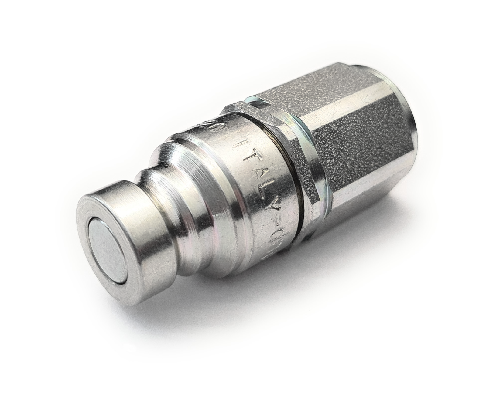 Flat Face Hydraulic Male Quick Release Coupling/Connector 1/4"" BSP Thread - DNP