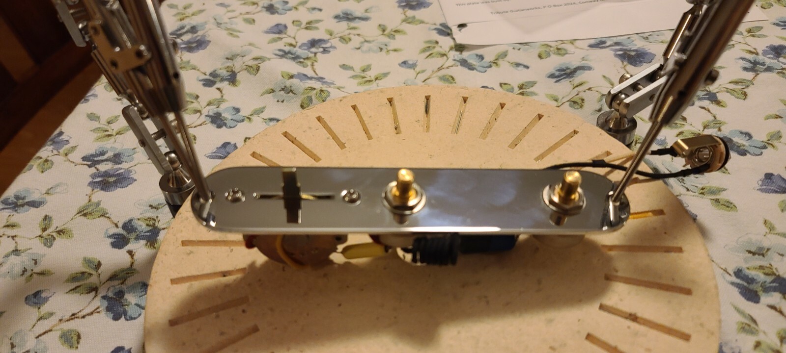 Tribute Control Plate For Fender Esquire "Eldred Mod" Solderless