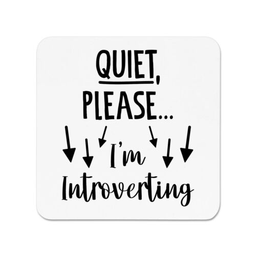 Quiet Please I'm Introverting Kühlschrankmagnet Zitat lustiger Witz schüchtern - Bild 1 von 1