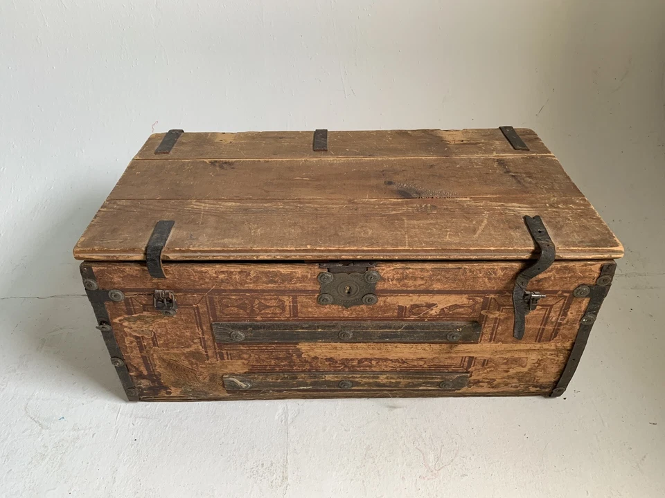 Baúl vaporero antiguo vintage Goyard Louis Vuitton siglo XIX Foto 3 de 4