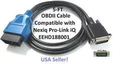 5FT OBDII OBD2 Main Adapter Cable Compatible with NexiQ Pro-Link iQ EEHD188001