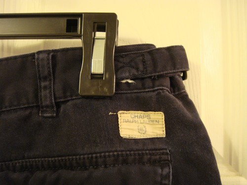 Chaps By Ralph Lauren Cargo Shorts Men's Navy Blue 100% Cotton Size 34 x 10 - Picture 7 of 10
