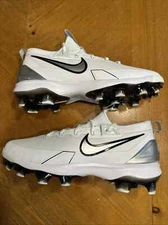 Nike Force Trout 9 Elite MCS Baseball White/Silver FZ0884-102 Men's Size 12