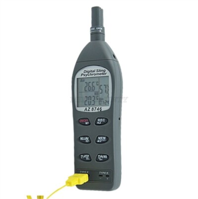 AZ8746 Temperature Humidity Dew Point Meter Wet Bulb hx