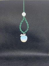 Apple Phone Charm, Opal Apple phone Charm, Apple Bag Charm, October Birthstone