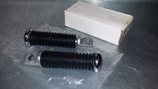 NEW VINTAGE HARLEY Chrome and Rubber FOOT PEGS 49117-77C 