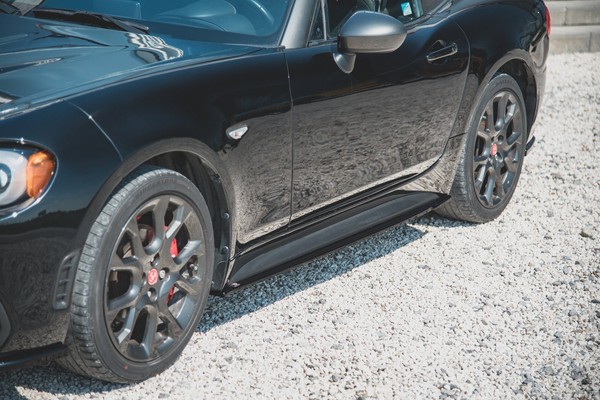 Maxton Design Seitenschweller Ansatz (Paar) Passend FüR Abarth 124 Spider Schwar-image