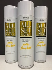 DeMert All Set Extra Firm Hold For Added Shine & Body Hairspray - 3 PACK / 12 OZ