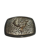 Rooster cowboy western style belt buckle hebilla vaquero Con gallo