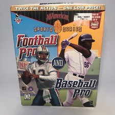 Sierra Sports Football PRO & Baseball PRO'98 Windows 95 CD-ROM Video Game  New