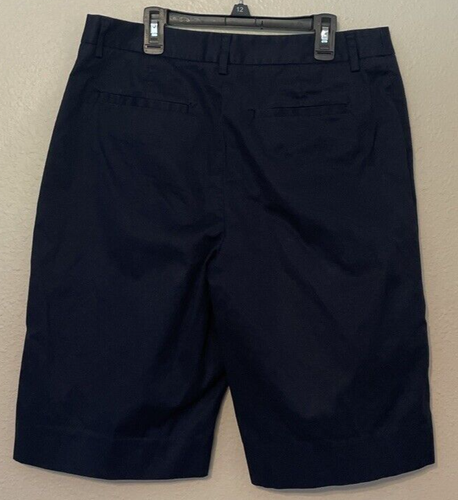 Jones New York Signature Women’s Shorts Bermuda Navy Pockets Stretch Size 10 - Picture 2 of 7