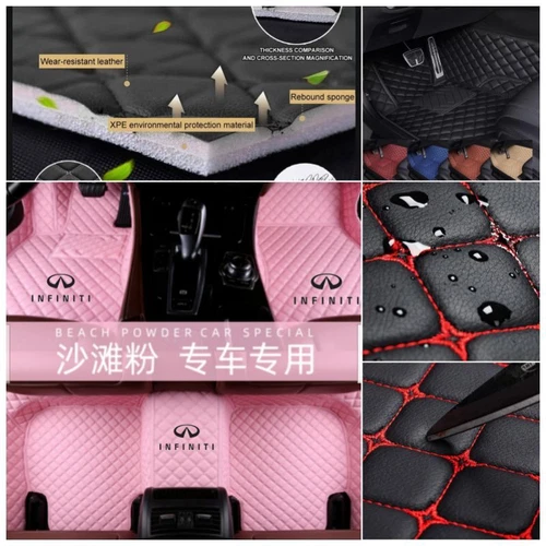 Fit for INFINITI Q50 Q50-Hybrid Q60 Q70 Car Floor Mats Custom Auto Carpets Rugs - Imagen 8 de 37
