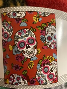 Red-Folkloric-Skull-Day-Of-The-Dead-Fleece-No-Pull-Fabric-1-5-Yards-54x60