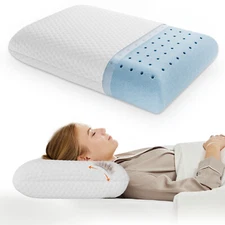 Memory Foam Neck Pillow for Side Sleepers- Soft and Comfortable Cervical Support