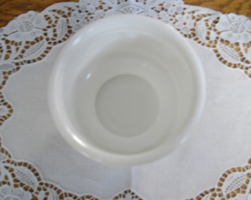 Jarrón maceta vintage de vidrio de leche blanca de 4 1/2" ~ - Imagen 5 de 6